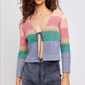 NWOT FREE PEOPLE || TROUBLE MAKER CARDI